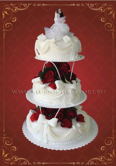 Свадебный торт Символ любви (К14366) - Кондитерская Клубничка