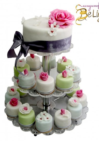 Свадебный торт Цветочная поляна-2 (B14636) - Кондитерская BeLight