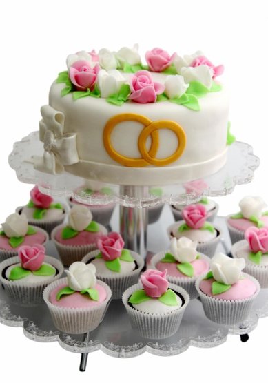 Свадебный торт Розовая мечта (B14954) - Кондитерская BeLight