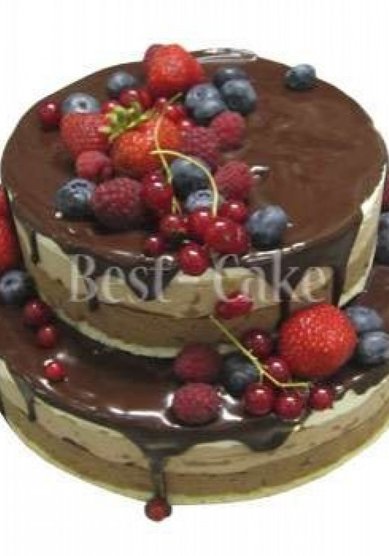 Свадебный торт Любовь в шоколаде (B15122) - Кондитерская Best Cake