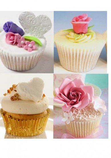 Торт на свадьбу Свадебные кап-кейки (B17299) - Кондитерская BeLight