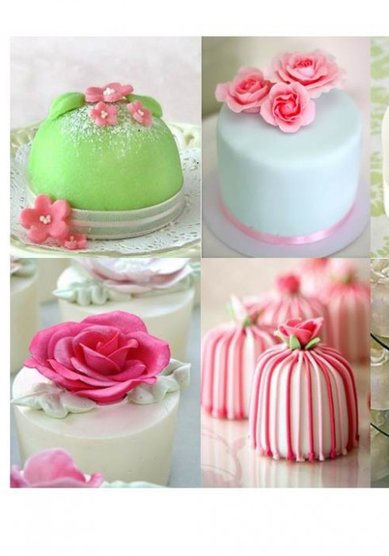 Свадебный торт Свадебные пирожные (B17300) - Кондитерская BeLight