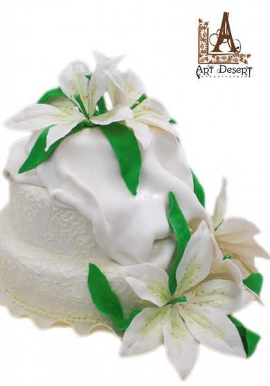 Свадебный торт Белоснежный (A24700) - Кондитерская ArtDesert