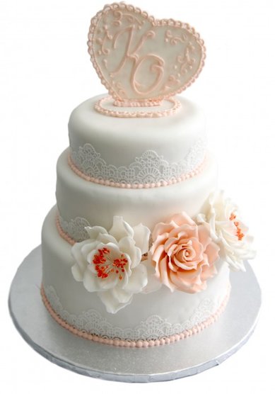 Свадебный торт Нежность чувств (B31716) - Кондитерская BeLight