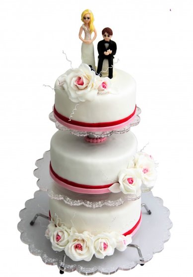 Свадебный торт Счастливая пара (B32296) - Кондитерская BeLight