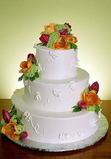 Торт на свадьбу S32985 - Кондитерская STRADIVARI