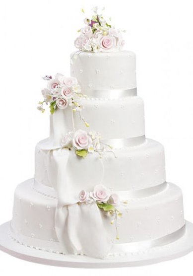 Торт на свадьбу Благосклонность судьбы (арт.1-011) (Т32995) - Компания Тортариум