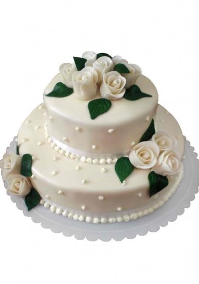 Свадебный торт Подвенечный (арт.1-027) (Т32998) - Компания Тортариум