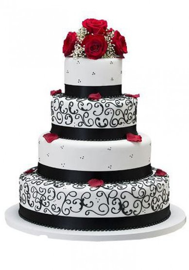 Свадебный торт Тайна двух сердец (арт.1-017) (Т33000) - Компания Тортариум