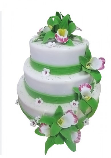 Свадебный торт Белая Лилия (арт.1-024) (Т33004) - Компания Тортариум
