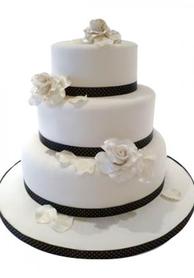 Торт на свадьбу Белая сказка (арт.3-039) (Т33015) - Компания Тортариум