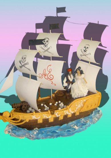 Свадебный торт Пиратская свадьба (B33474) - Кондитерская Best Cake