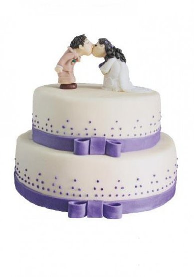 Торт на свадьбу Застенчивая свадебная пара (A39905) - Кондитерская ArtDesert