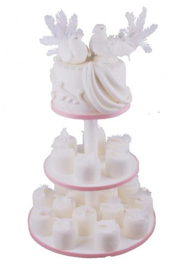 Свадебный торт Рошфор с голубями (К39936) - Кондитерская Клубничка