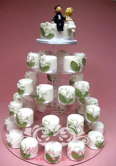 Свадебный торт Торт с пирожными (Т41658) - Кондитерское ателье ТОРТ-АРТ