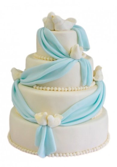 Свадебный торт Свадебный торт с голубями (A47872) - Кондитерская ArtDesert