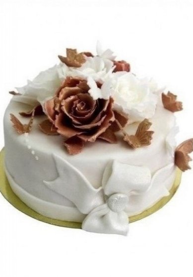 Торт на свадьбу Букет из роз (B48111) - Кондитерская BeLight