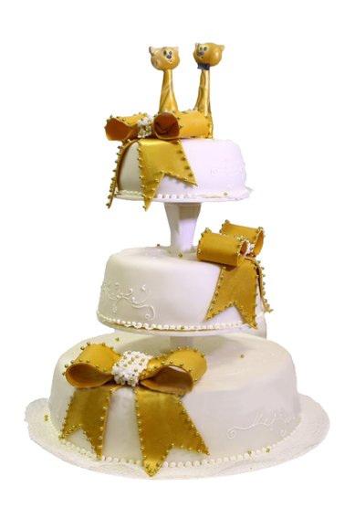 Торт на свадьбу Свадебный торт 002704 (С50617) - Кондитерская Сладкая идея