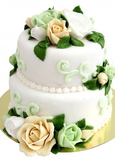 Свадебный торт Торт с розами (B50842) - Кондитерская BeLight