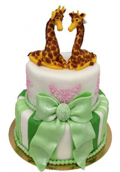 Свадебный торт Влюбленные жирафики (B50868) - Кондитерская BeLight