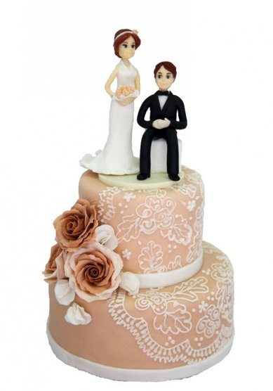 Торт на свадьбу Ажур (B50869) - Кондитерская BeLight