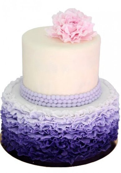 Свадебный торт Рюши (B50870) - Кондитерская BeLight