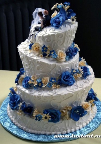 Торт на свадьбу 20-Л52489 - Кондитерская ЛюксТорт