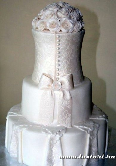 Торт на свадьбу 24-Л52491 - Кондитерская ЛюксТорт