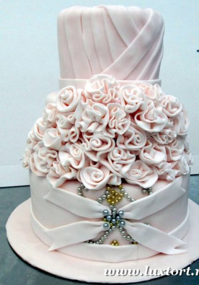 Торт на свадьбу 58-Л52499 - Кондитерская ЛюксТорт