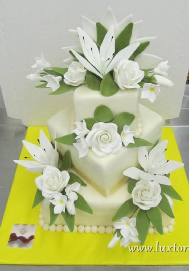 Торт на свадьбу 74-Л52507 - Кондитерская ЛюксТорт