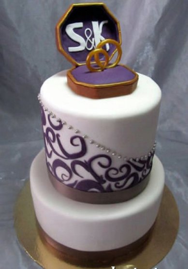 Торт на свадьбу 77-Л52509 - Кондитерская ЛюксТорт