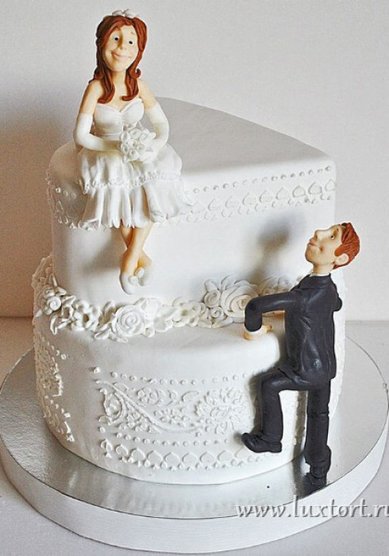 Свадебный торт 100-Л52518 - Кондитерская ЛюксТорт
