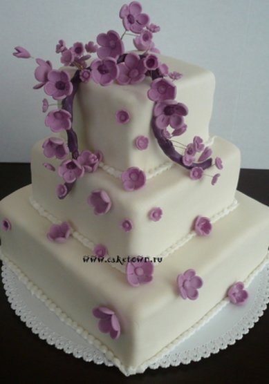 Свадебный торт C54580 - Торты на заказ CAKETOWN.RU