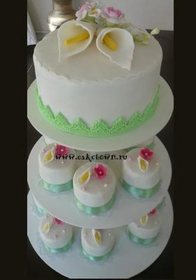 Свадебный торт C54584 - Торты на заказ CAKETOWN.RU