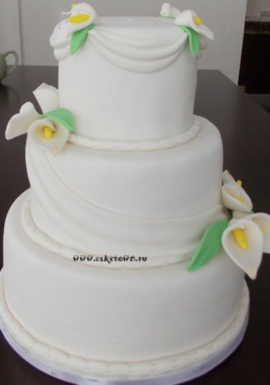 Свадебный торт C54586 - Торты на заказ CAKETOWN.RU