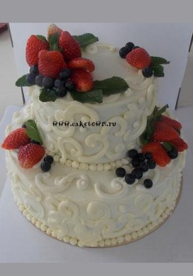 Торт на свадьбу C54591 - Торты на заказ CAKETOWN.RU