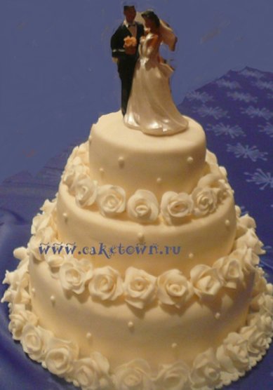 Свадебный торт C54604 - Торты на заказ CAKETOWN.RU