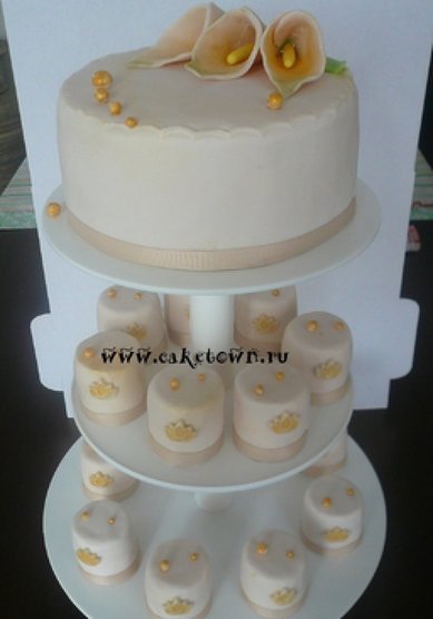 Свадебный торт C54630 - Торты на заказ CAKETOWN.RU
