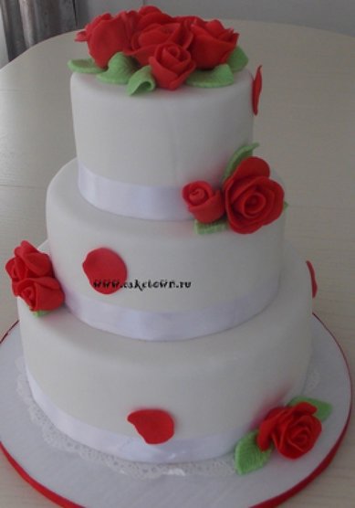 Торт на свадьбу C54653 - Торты на заказ CAKETOWN.RU