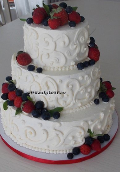 Торт на свадьбу C54657 - Торты на заказ CAKETOWN.RU