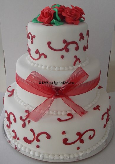 Торт на свадьбу C54661 - Торты на заказ CAKETOWN.RU