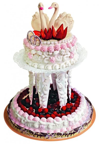 Свадебный торт Торт со свежими ягодами СВАДЕБНЫЙ (В55656) - Компания Венский цех фабрики Большевик...