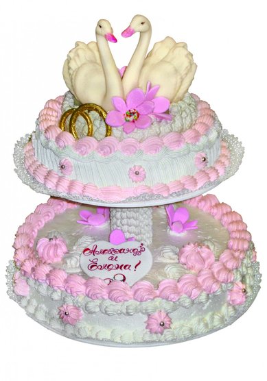Свадебный торт НЕЖНОСТЬ (В55658) - Компания Венский цех фабрики Большевик