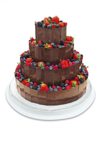Торт на свадьбу ШОКОЛАДНО-ЯГОДНАЯ БАШНЯ (В55659) - Компания Венский цех фабрики Большевик...