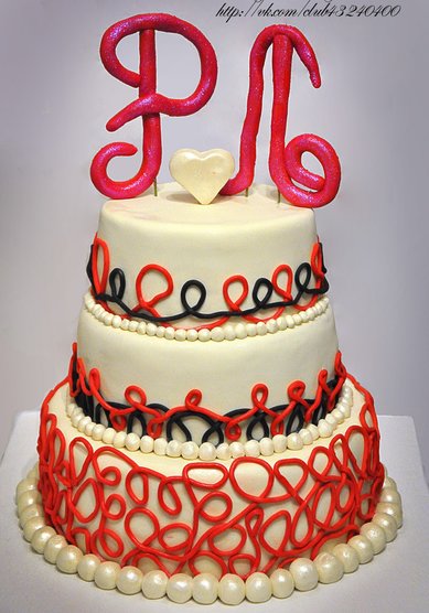 Торт на свадьбу Торт свадебный (C65237) - Компания Colette Cakes