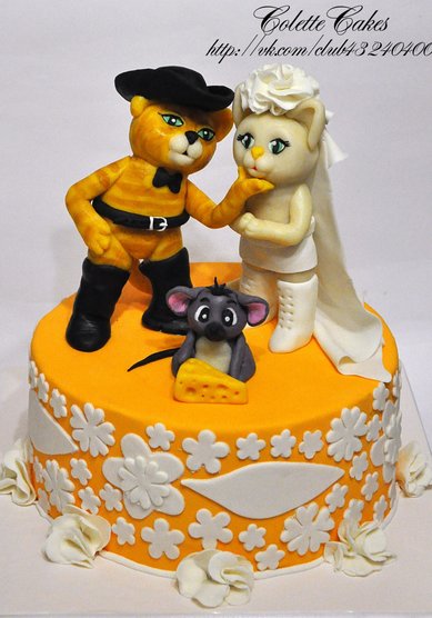 Свадебный торт Кошки (C65240) - Компания Colette Cakes