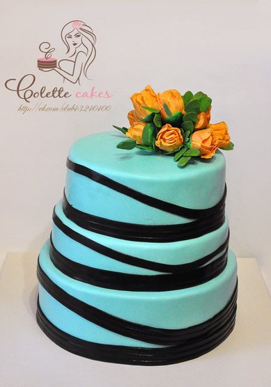 Торт на свадьбу Тиффани (C65245) - Компания Colette Cakes