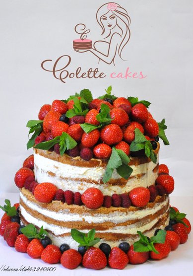 Свадебный торт Ягодный (C65246) - Компания Colette Cakes