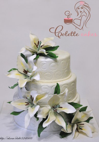 Свадебный торт Лилии (C65248) - Компания Colette Cakes