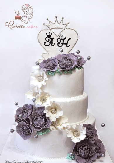 Свадебный торт Королевский (C65252) - Компания Colette Cakes